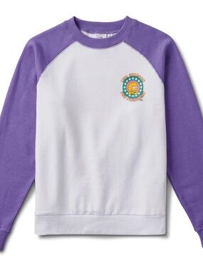 Lisa Simpson X Vans Collection White & Purple Fleece Raglan-Lisa 4 Prez Graphics